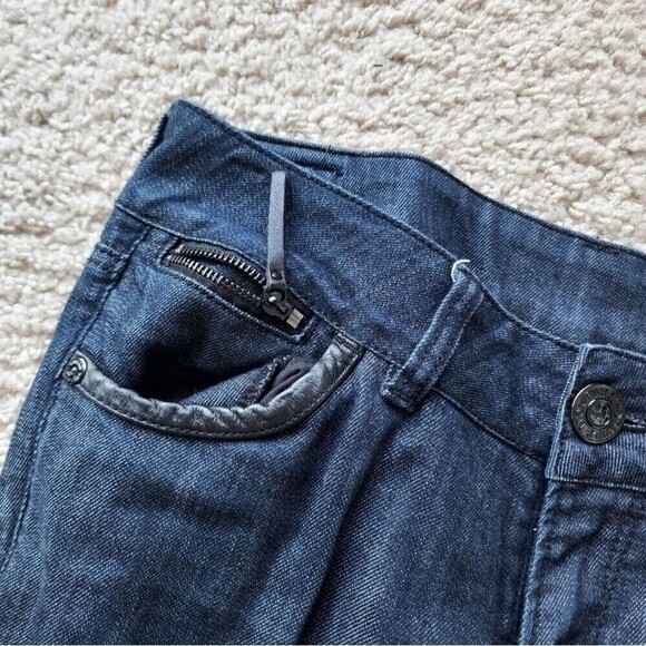 Buffalo David Bitton Akira Mid Rise Stretch Skinny Jeans Dark Navy Size 29 - Picture 3 of 7